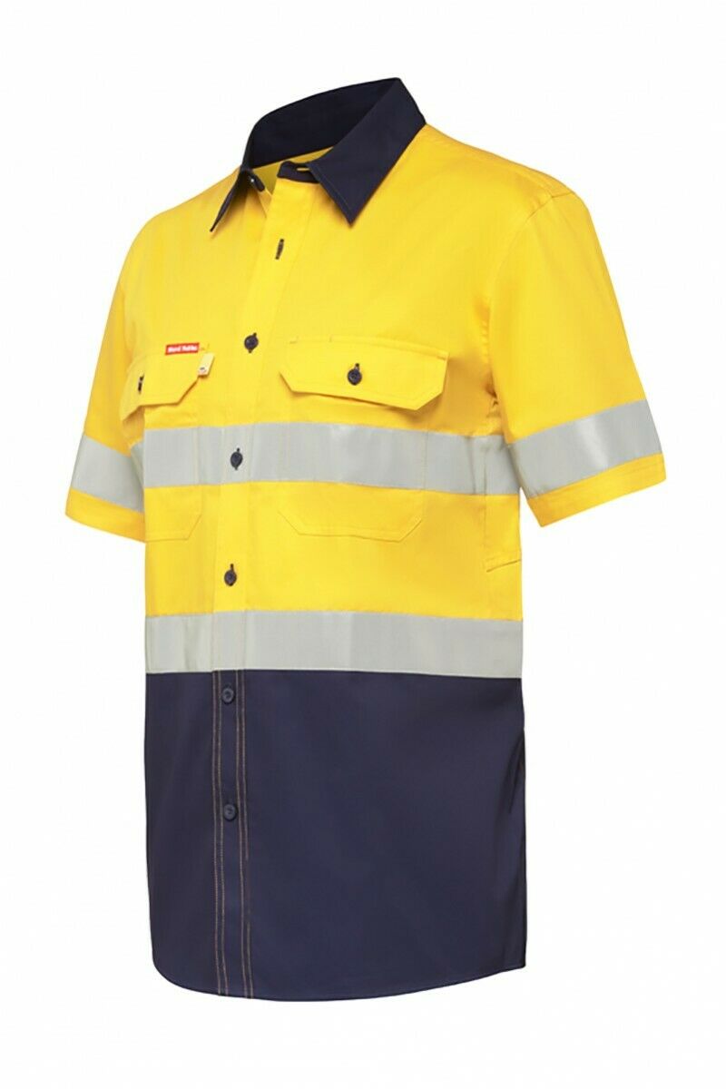 Hard Yakka Short Sleeve Work Shirt Hi-Vis Tape KoolGear Summer Vent Y07735-Collins Clothing Co