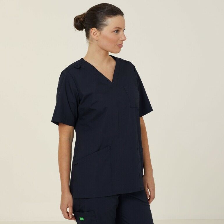 NNT Uniforms Womens Mayo Scrub Top Durable Nurse Poly Cotton Chest Pocket CATUMN-Collins Clothing Co