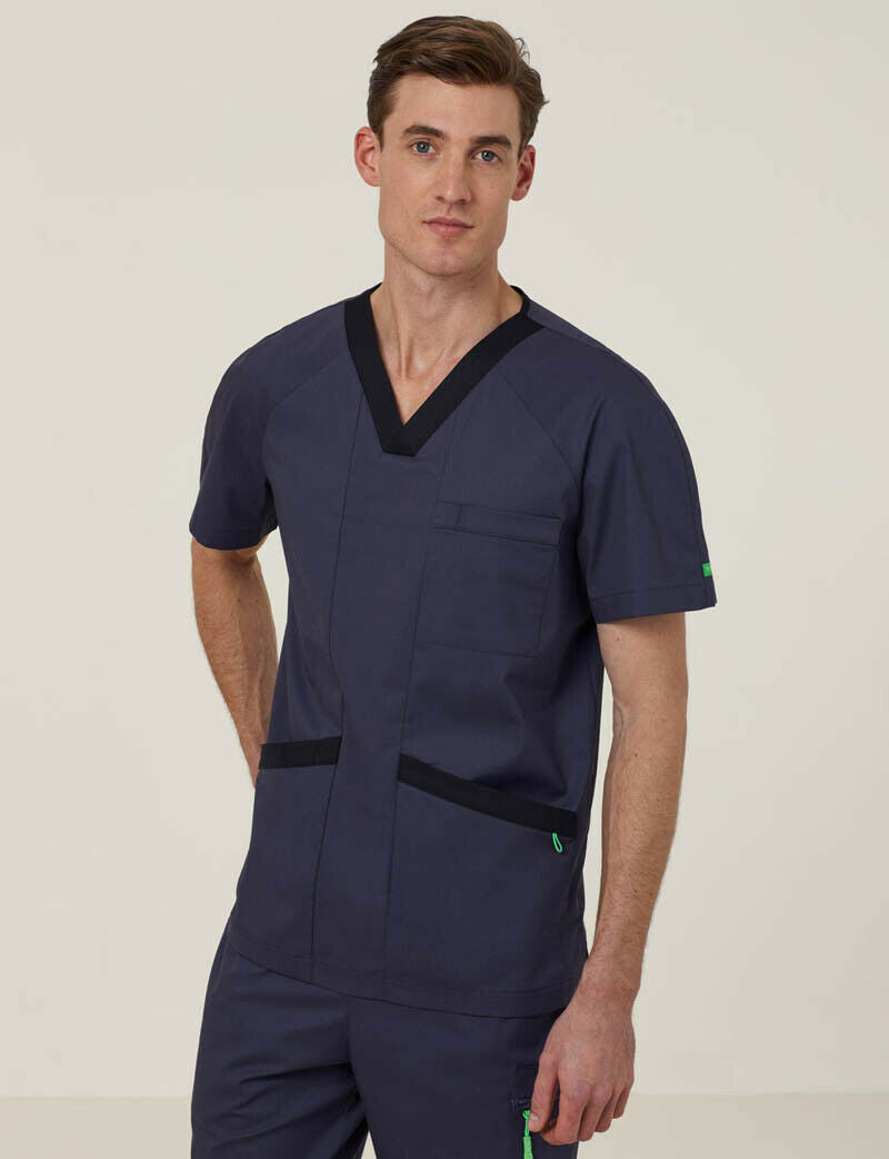 NNT Uniform Men Next Gen Antibacterial Koller Scrub Top Breathable Cotton CATRFU-Collins Clothing Co