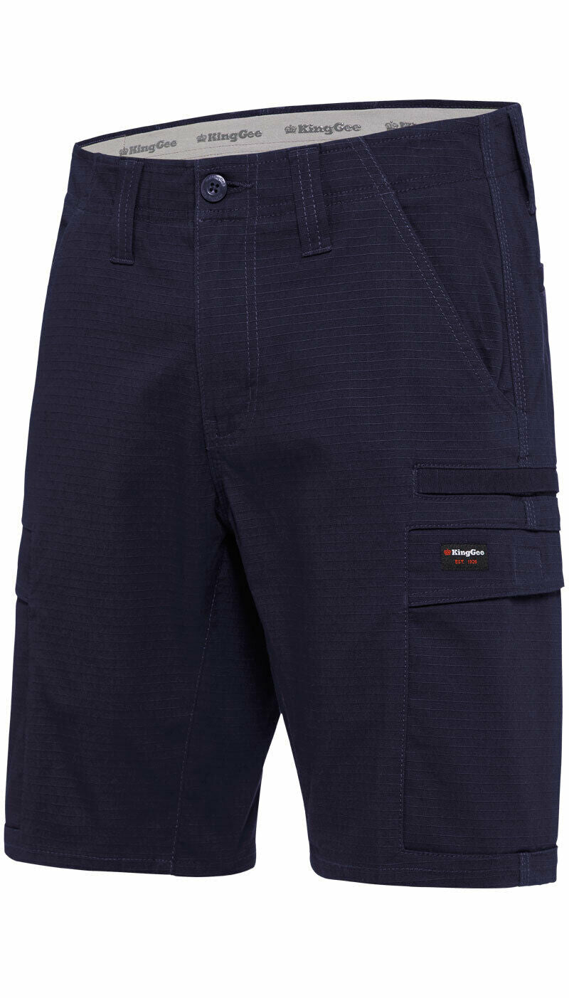 KingGee Mens Workcool Pro Shorts Comfort Stretch Work Cargo Tough Ripstop K17006-Collins Clothing Co