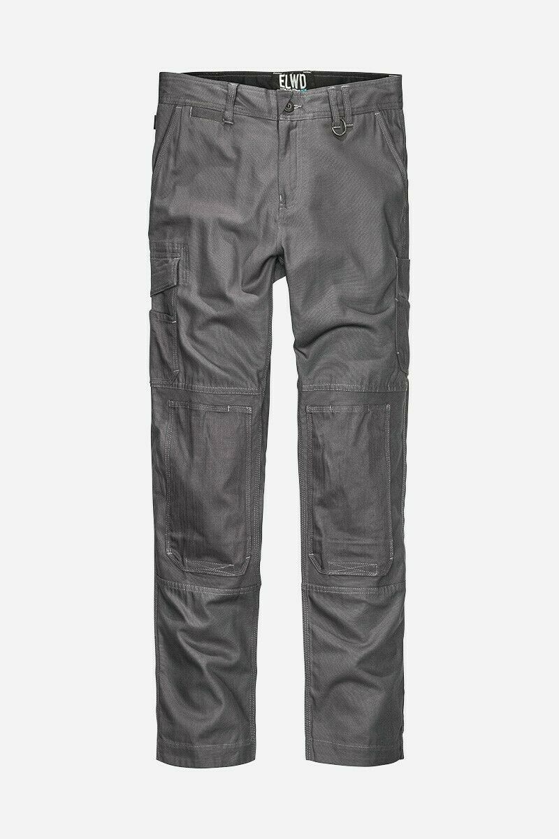 Mens Elwood Work Utility Pants Knee Panels Canvas Tradie Phone Pocket EWD101-Collins Clothing Co