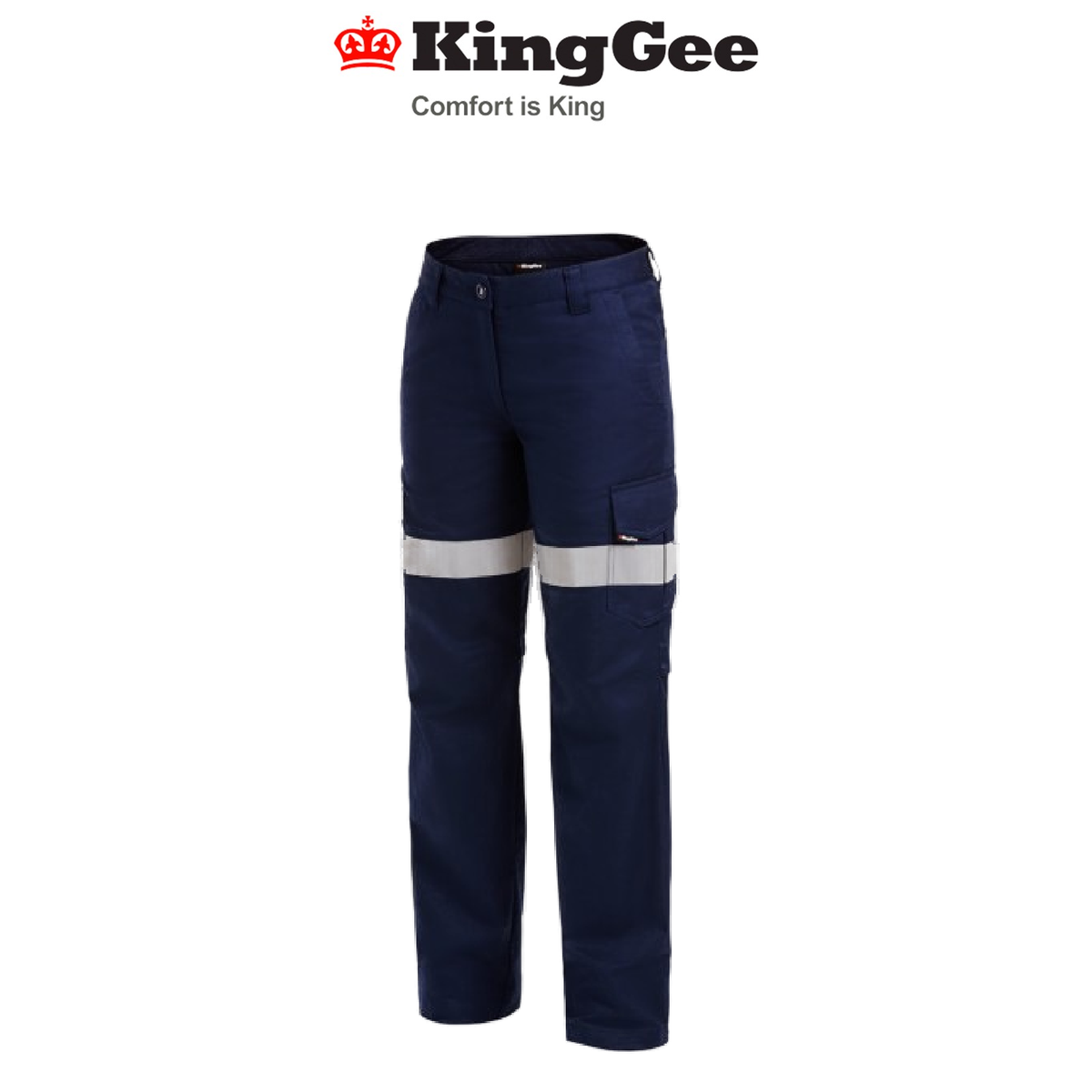 KingGee Womens Workcool 2 Reflective Pants Breathable Ripstop Work Safety K43825