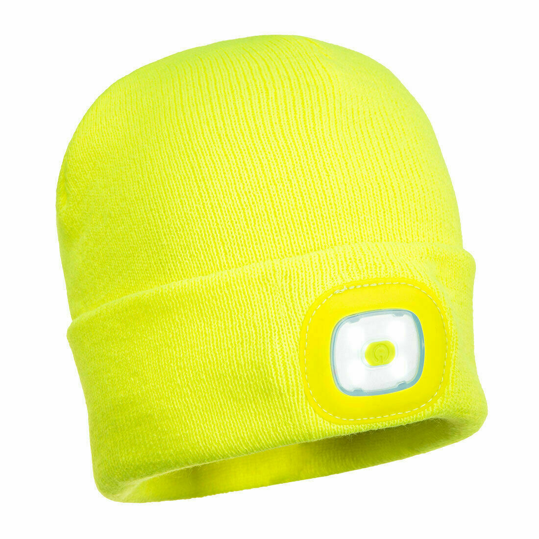 Portwest Mens Beanie Hat LED Head Light USB Rechargeable Warm Work Comfort B029-Collins Clothing Co