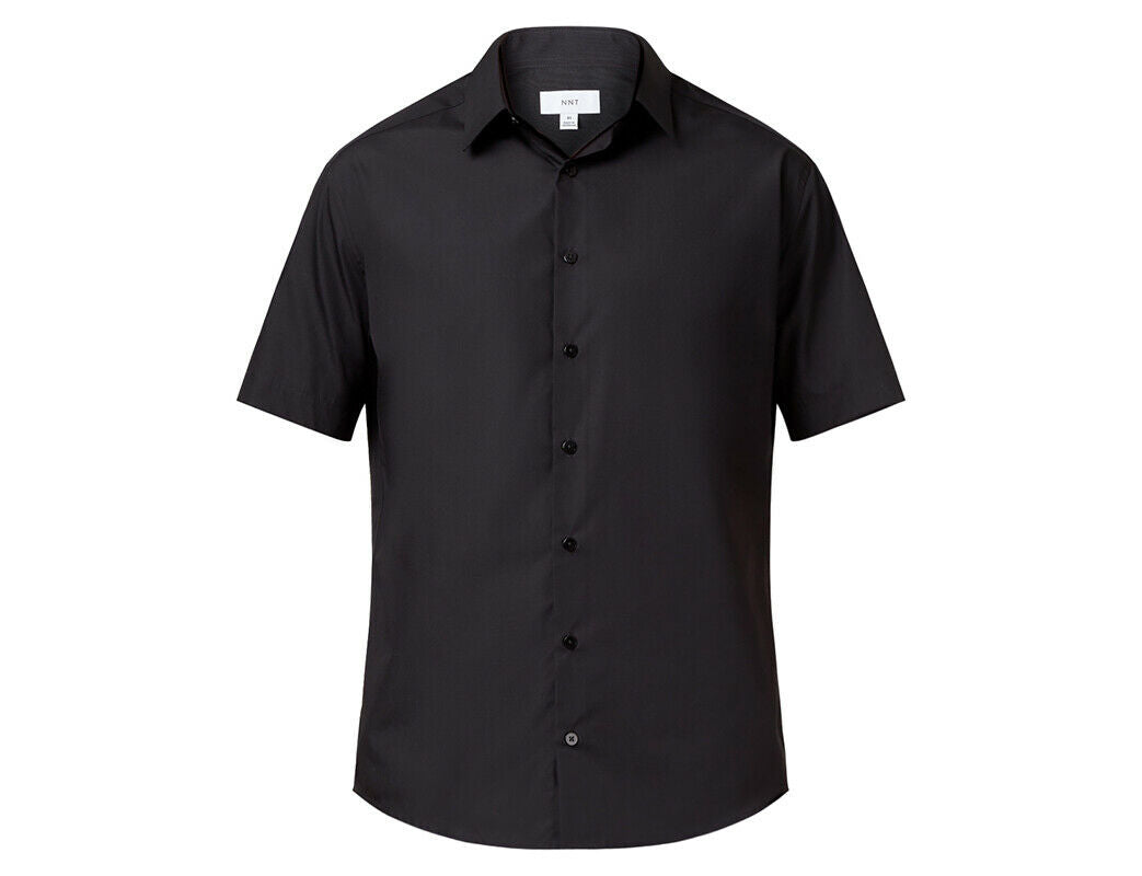 NNT Mens Business Shirt Poplin Short Sleeve Cotton Blend Formal Shirt CATJ8X-Collins Clothing Co