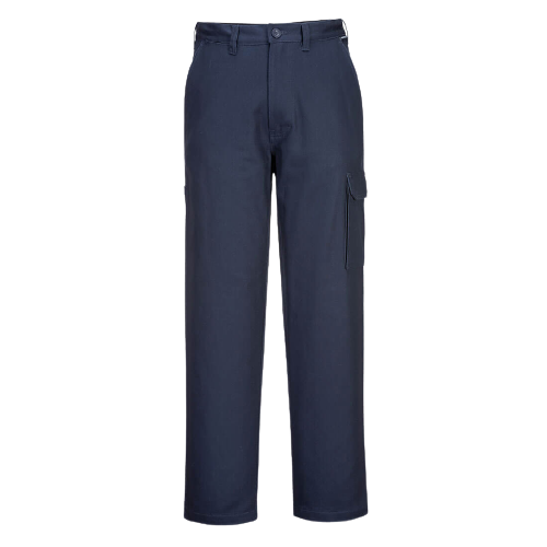 Portwest Cargo Pants Pre Shrunk Cotton Button Belt Adjustable Pant MP700-Collins Clothing Co