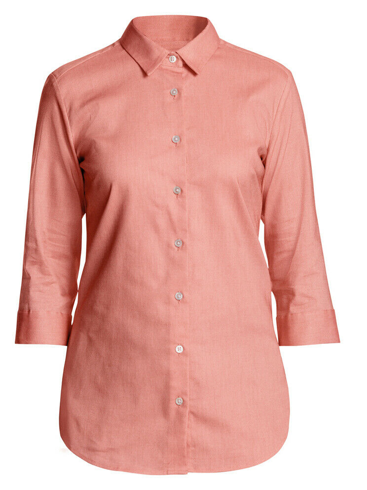 NNT Womens 3/4 Sleeve Mademmoiselle Formal Shirt Side Splits Business CATU5K-Collins Clothing Co