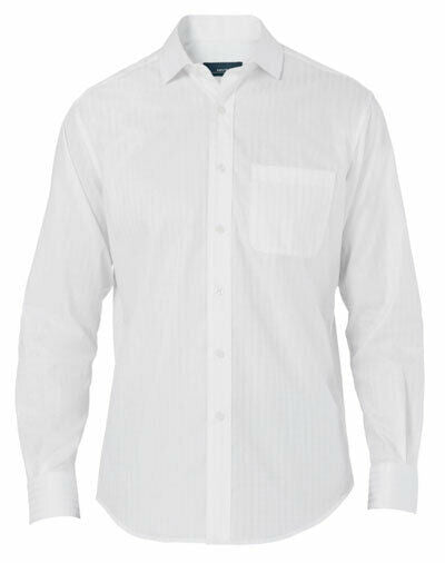 NNT Mens Dobby Long Sleeve Business Cotton Check Shirt Classic Formal CATDWY-Collins Clothing Co