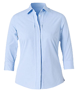 NNT Mens Gingham 3/4 Sleeve Tuck Collared Business Button Shirt CAT4L8-Collins Clothing Co