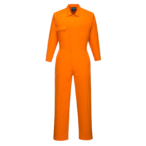 Portwest Lightweight Orange Coveralls Reflective Taped Work Safety MW922