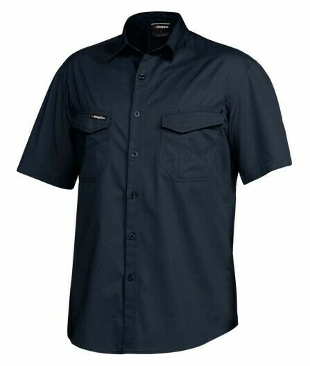 KingGee Mens Tradies Shirt S/S Lightweight Breathable Slim Fit Work K14355-Collins Clothing Co