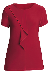 NNT Womens Soft Jersey S/S Round Neck T- Top Blouse Relaxed Fit CATU64-Collins Clothing Co