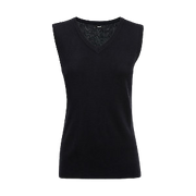 NNT Womens V-Neck Vest Black Sleeveless Vest Shirt CAT5BS-Collins Clothing Co