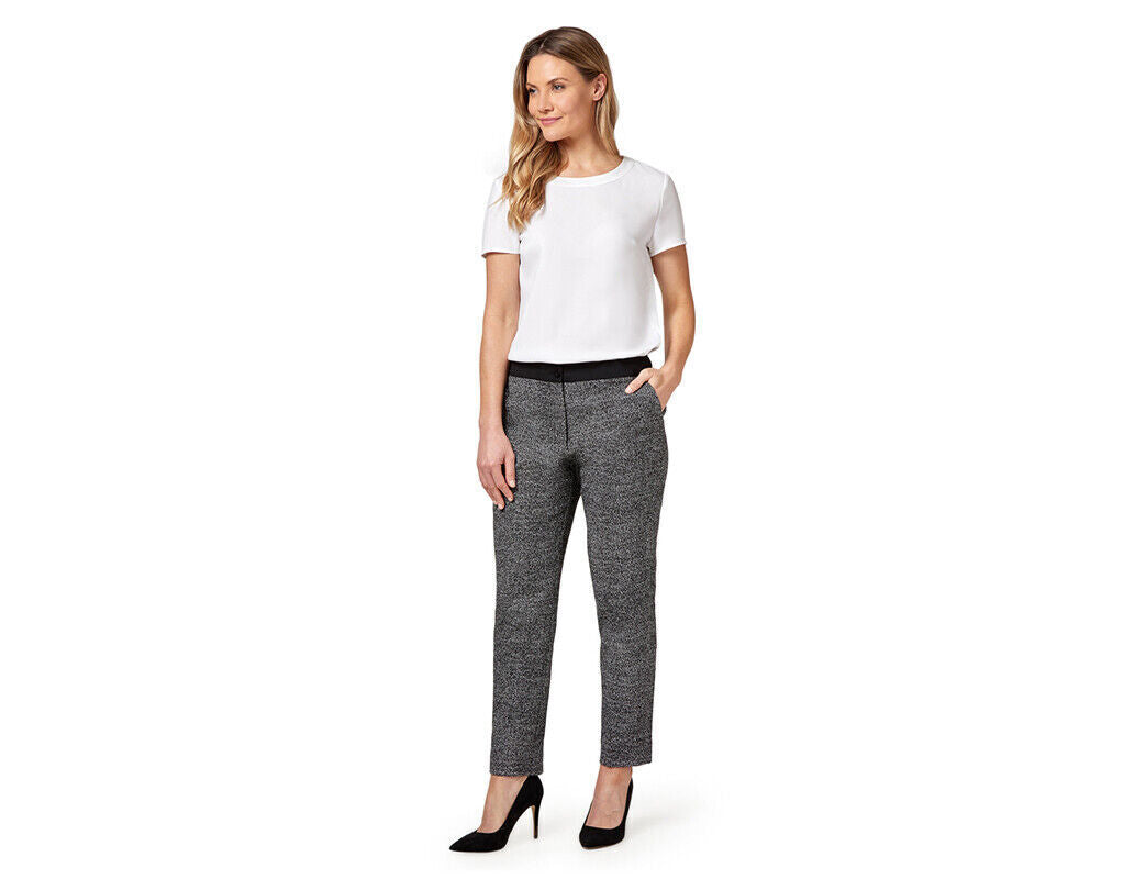 NNT Women Slim line Pant Slim Fit Stretch Comfort Doby Textured Tweed CAT3SF-Collins Clothing Co