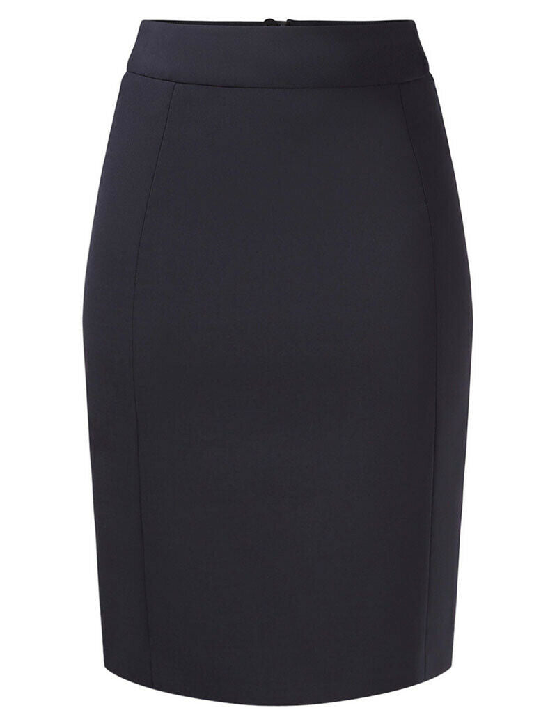 NNT Womens Business Stretch Wool Blend Panel Pencil Skirt Wool Blend  CAT2MG-Collins Clothing Co