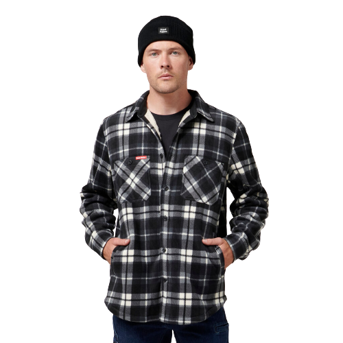 Hard Yakka Mens Legends Sherpa Comfy Fleece Jacket With Free Beanie Work Y06518-Collins Clothing Co