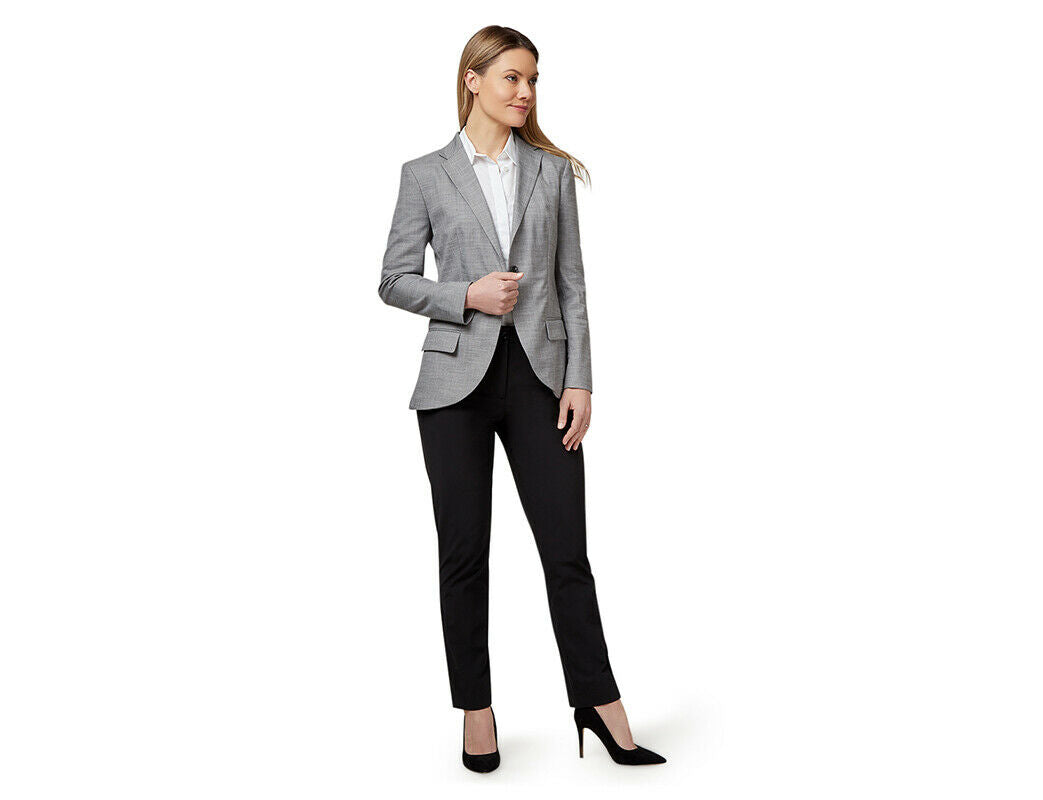 NNT Womens Formal Blazer Half Lined 1 Button Linen Look Jacket  Business CAT1E9-Collins Clothing Co