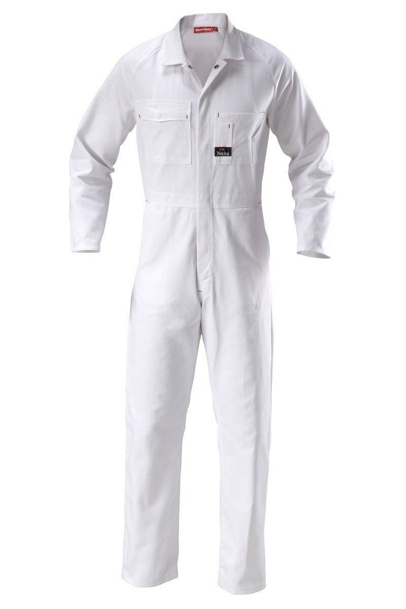 Mens Hard Yakka Mid Weight Coverall Cotton Drill Overall Work Safe Tough Y00010