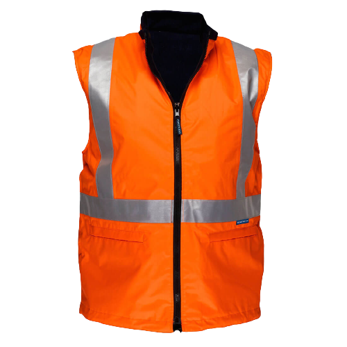 Portwest Cross Back Polar Fleece Reversible Vest Refective Safety MX214-Collins Clothing Co
