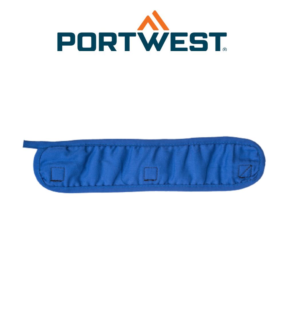 Portwest Cooling Helmet Sweatband Lightweight Cotton Blue Comfort Sweatband CV07