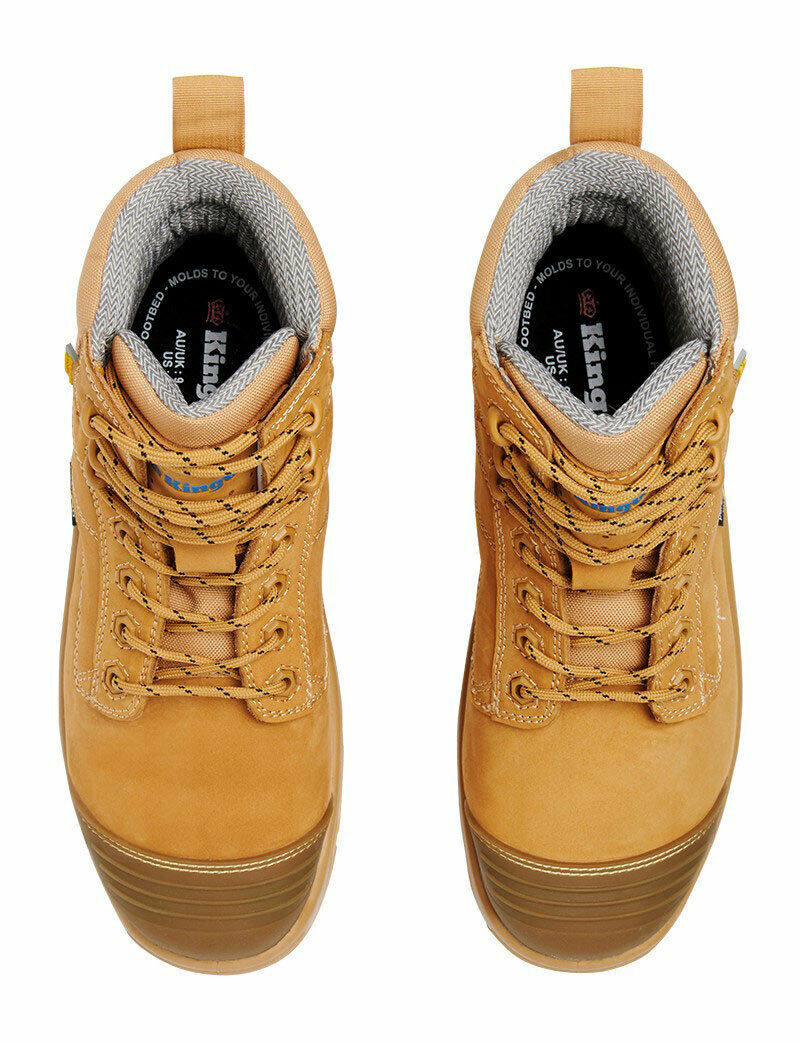 KingGee Mens Phoenix 6C EH MET Work Safety Boots Water Resistant Leather K27872-Collins Clothing Co