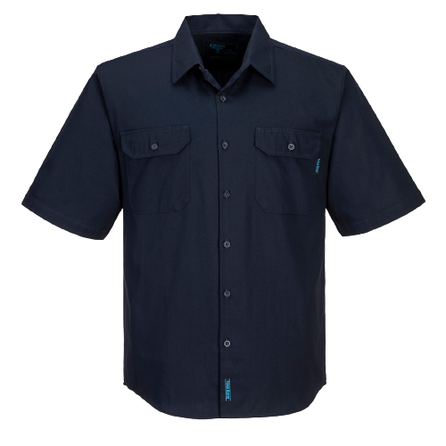 Portwest Adelaide Shirt, Short Sleeve, Regular Weight Cotton Polo Shirt MS905