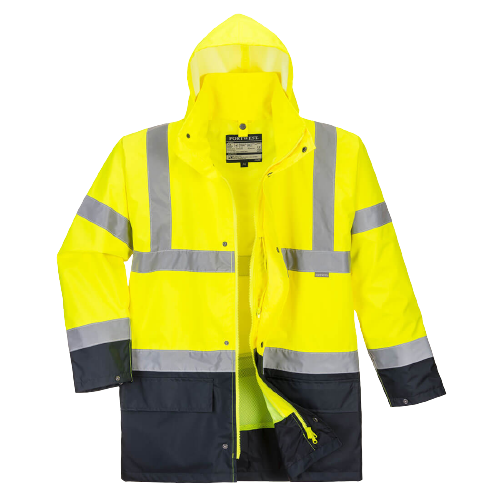 Portwest Essential 5-in-1 Two-Tone Jacket Reflective Taped Work Safety S766