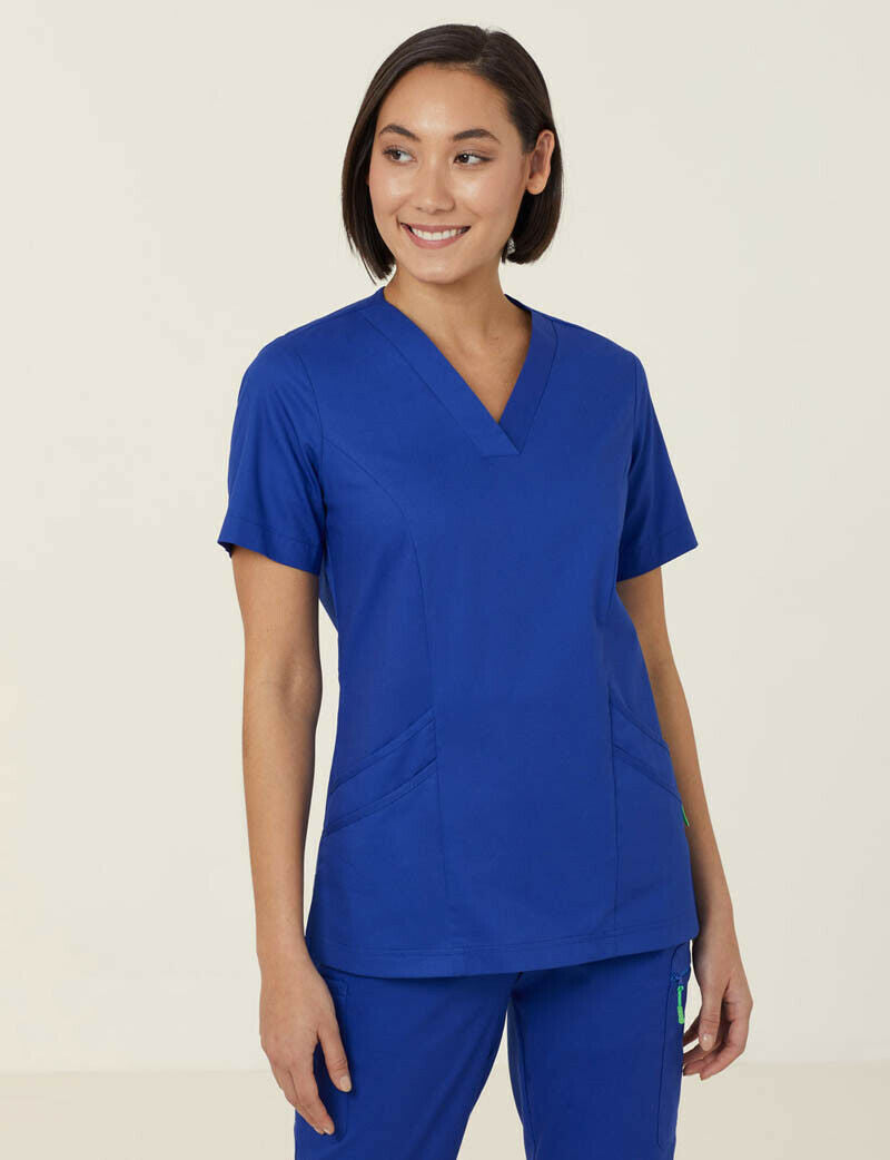NNT Uniform Womens Next Gen Antibacterial Florence Scrub Top V Neck Nurse CATULM-Collins Clothing Co