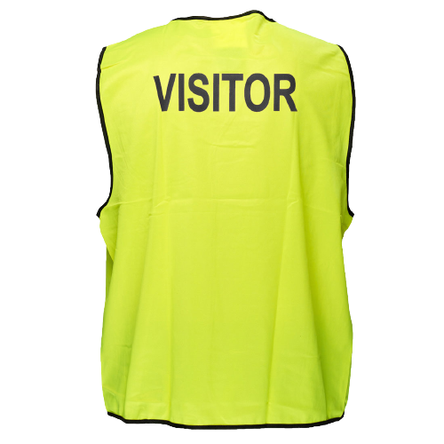 Portwest Visitor Hi-Vis Vest Class D Lightweight Touch Tape Work Safety MV120-Collins Clothing Co