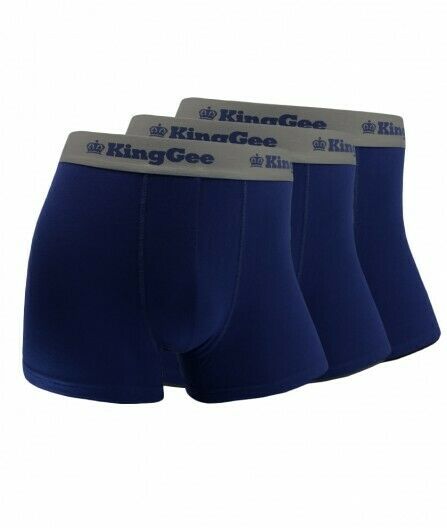 KingGee Mens Bamboo Work Trunk 3 Pack Superior Jocks Comfort Breathable K19005-Collins Clothing Co