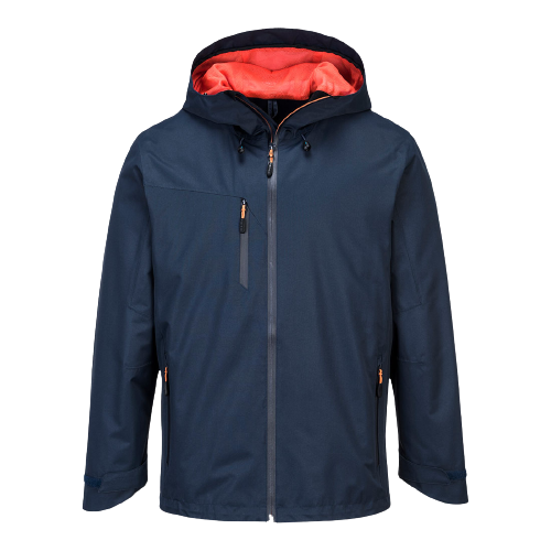 Portwest Mens X3 Shell Jacket Waterproof Hooded Full Zip Breathable Jacket S600-Collins Clothing Co