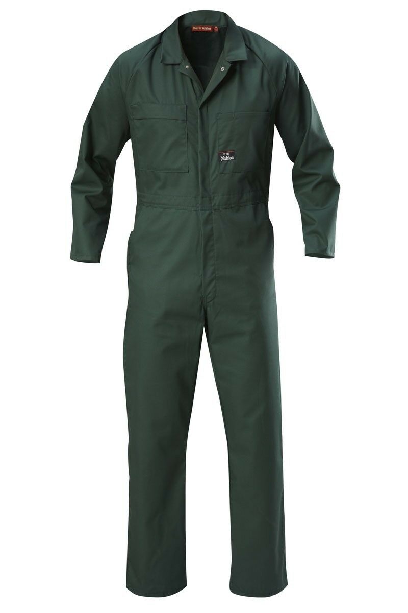 Hard Yakka Coverall Poly Cotton Safety Overalls Light Phone Pocket Y00015-Collins Clothing Co