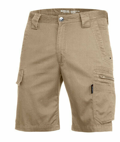 KingGee Mens Tradie Summer Cargo Shorts Narrow Fit Comfy Cotton Workwear K17340-Collins Clothing Co