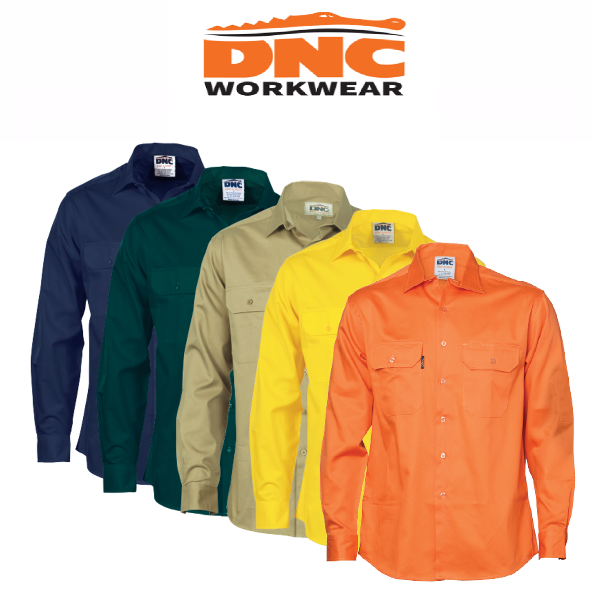 DNC Workwear Cool-Breeze Work Shirt - Short Sleeve Lightweight Cotton 3208
