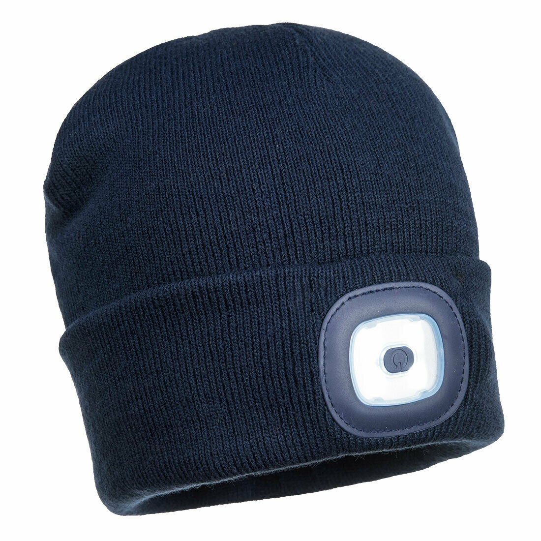 Portwest Mens Beanie Hat LED Head Light USB Rechargeable Warm Work Comfort B029-Collins Clothing Co
