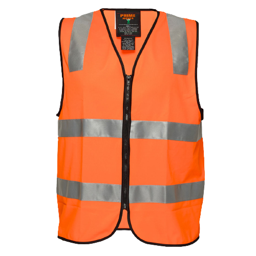 Portwest Security Zip Vest D/N 2 Tone Hi Vis Reflective Tape Work Safety MZ108-Collins Clothing Co