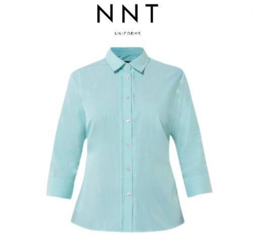NNT Womens Cotton Blend 3/4 SLV Tuck Skirt Classic Collared Fit Shirt CAT4LD