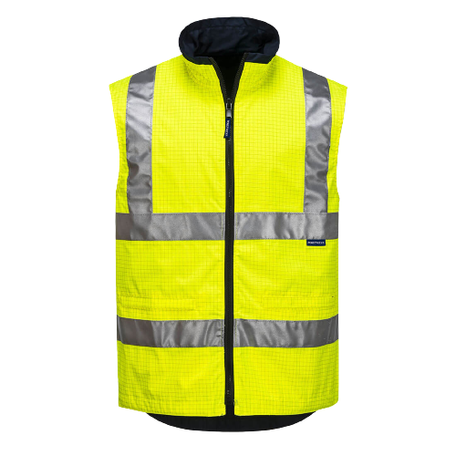 Portwest Antistatic Reversible Vest Reflective Taped Safety Work MA230-Collins Clothing Co