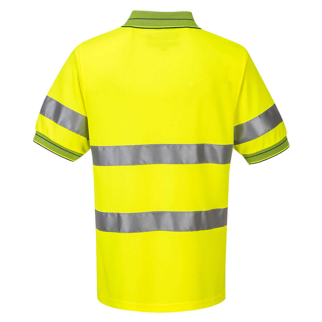 Portwest Mens Prime Mover Short Sleeve Micro Mesh Polo Taped Hi-Vis Work MP510-Collins Clothing Co
