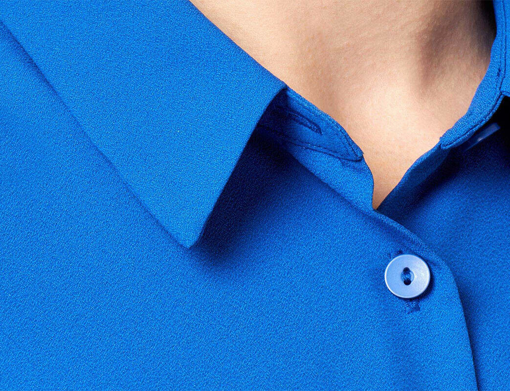 NNT Womens 3/4 Sleeve Pleat Detail Formal Blouse Classic Fit Business CATUDK-Collins Clothing Co