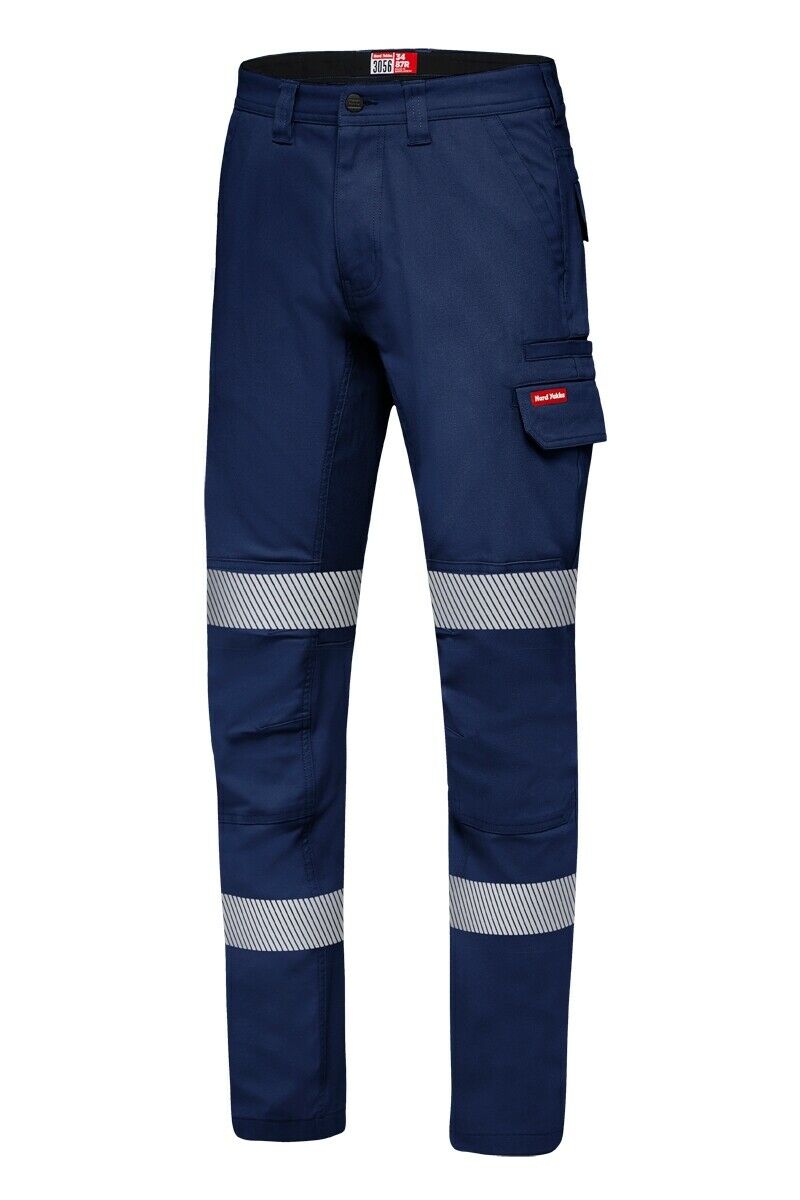 Hard Yakka Canvas Cargo Pant Tough Double Layer Knees Reflective Stretch Y02855-Collins Clothing Co