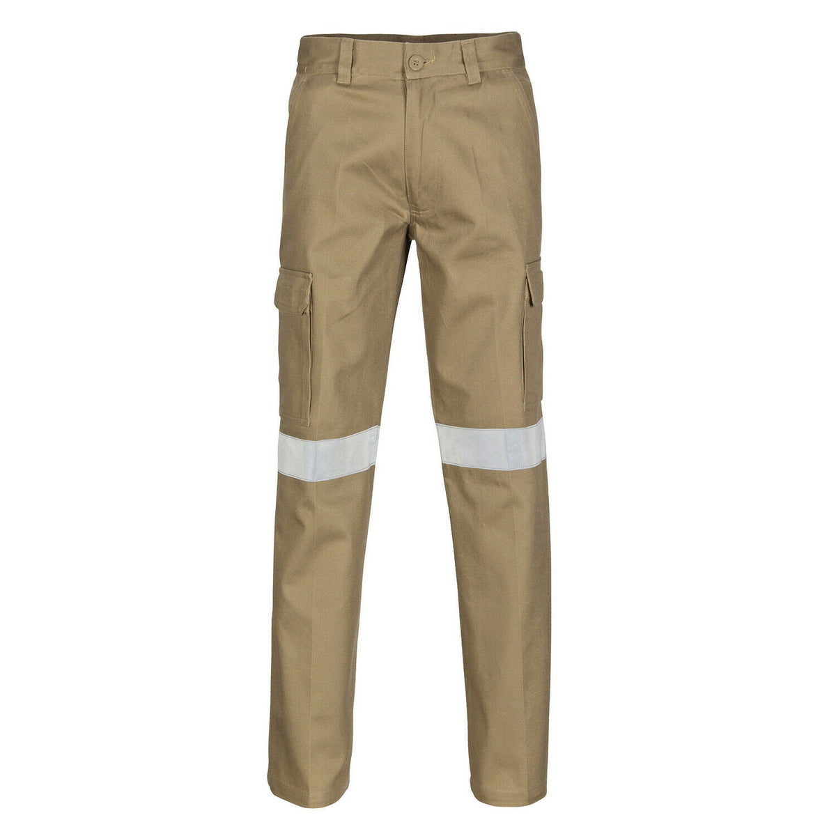DNC Workwear Mens Cotton Drill Cargo Pants Hi-Vis Comfortable  Work 3319