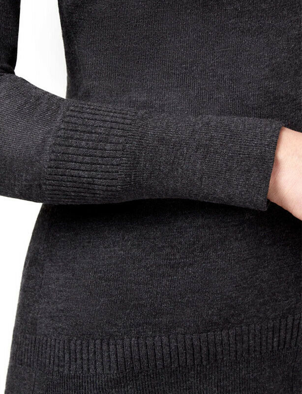 NNT Womens Pure Wool Long Length Business Cardigan Wide Neck Body Warmer CAT5B3-Collins Clothing Co