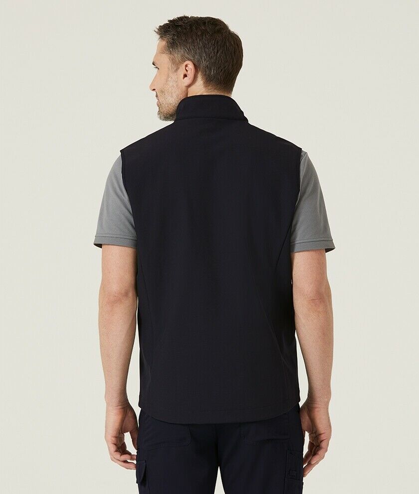 Mens NNT Warm Bonded Fleece Sleeveless Zip Vest Black Navy Business Smart CATF2H-Collins Clothing Co