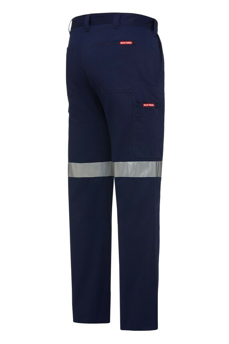 Mens Hard Yakka Core Drill Pants Work Cotton Taped Pocket Cargo Tough Y02575-Collins Clothing Co