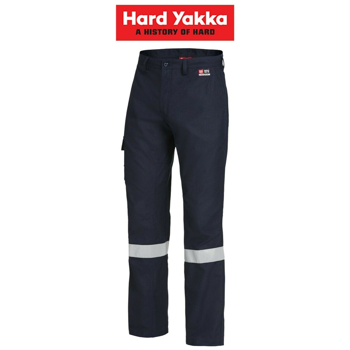 Mens Hard Yakka Workwear Pants Sheildtec Fire Resistant Cargo Tape Safety Y02525