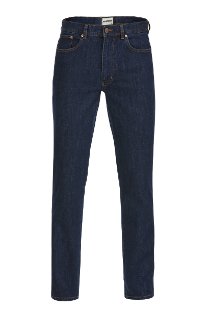 Hard Yakka Mens Mustang Stretch Jeans Denim Tough Regular Classic Fit Y43247-Collins Clothing Co
