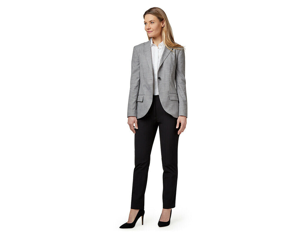 NNT Womens Formal Blazer Half Lined 1 Button Linen Look Jacket  Business CAT1E9-Collins Clothing Co