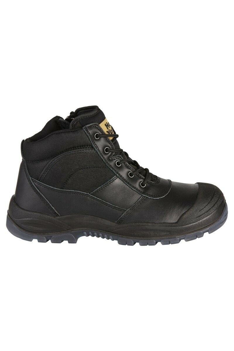 Hard Yakka Mens Utility Side Zip Safety Steel Cap Toe Work Boots Shoe Y60125-Collins Clothing Co