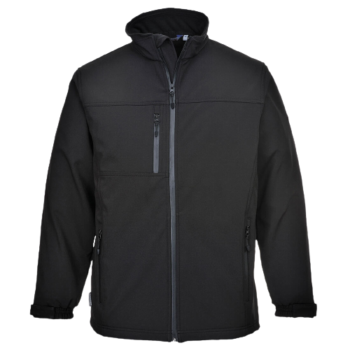 Portwest Mens Softshell Jacket (3L) Waterproof Full Zip Breathable Jacket TK50-Collins Clothing Co