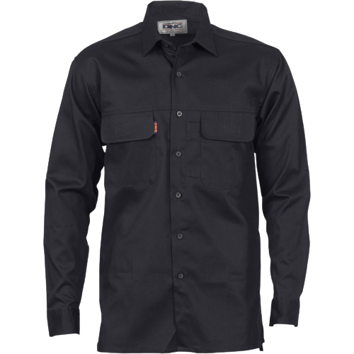 DNC Workwear Mens Three Way Cool Breeze Work Shirt - Long Sleeve Casual 3224